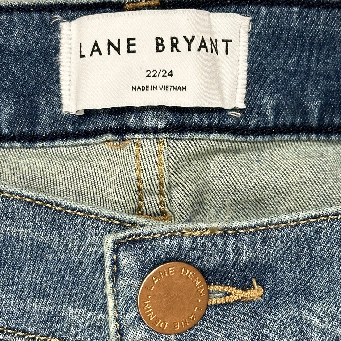 Jeans Skinny By Lane Bryant In Blue Denim, Size: 3x