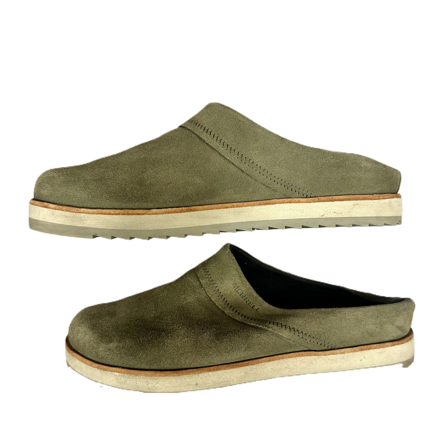 Shoes Flats By Merrell In Green, Size: 7.5