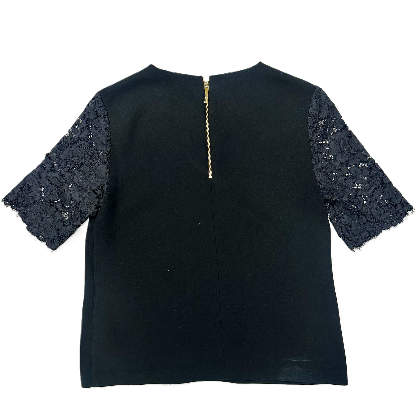 Top Short Sleeve Designer By Kate Spade In Black, Size: S