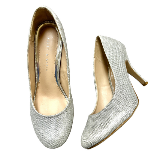 Shoes Heels Stiletto By Kelly And Katie In Silver, Size: 10