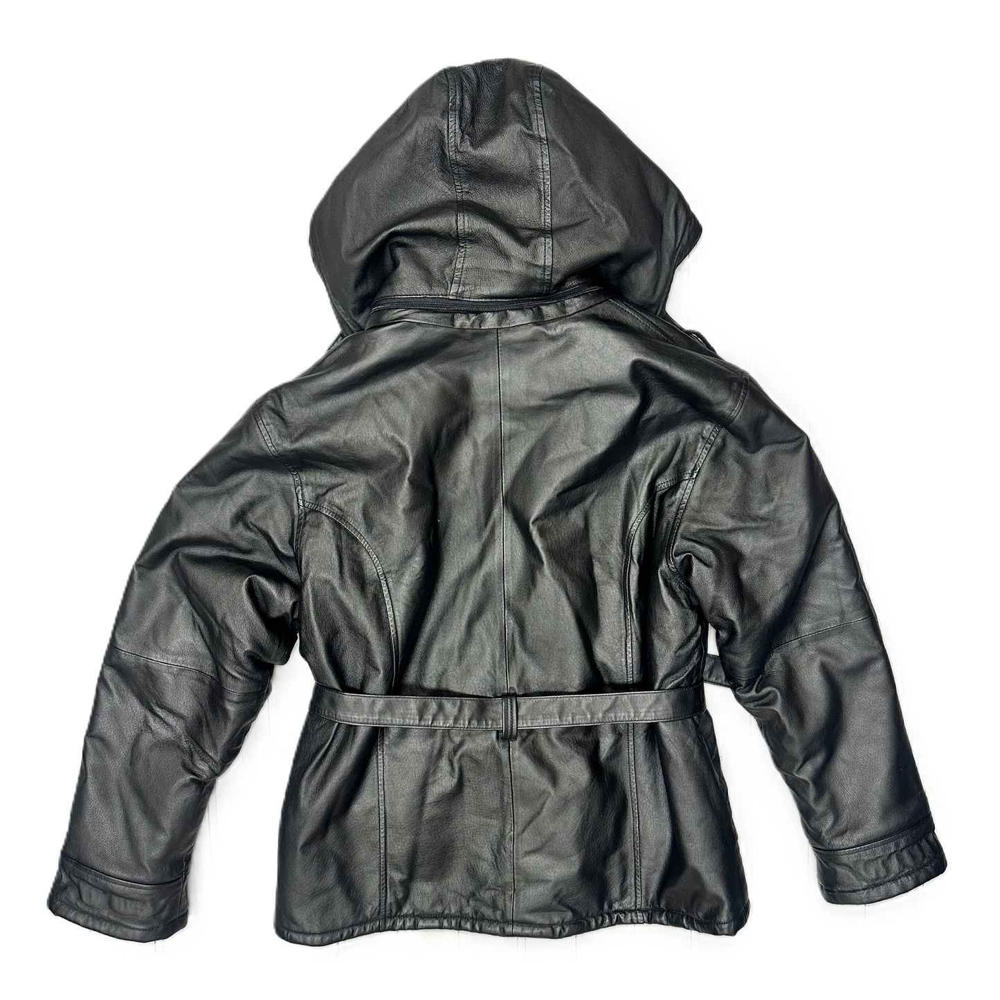 Jacket Leather By Connection New York In Black, Size: L