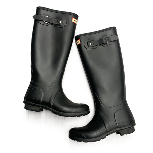 Boots Rain By Hunter In Black, Size: 6