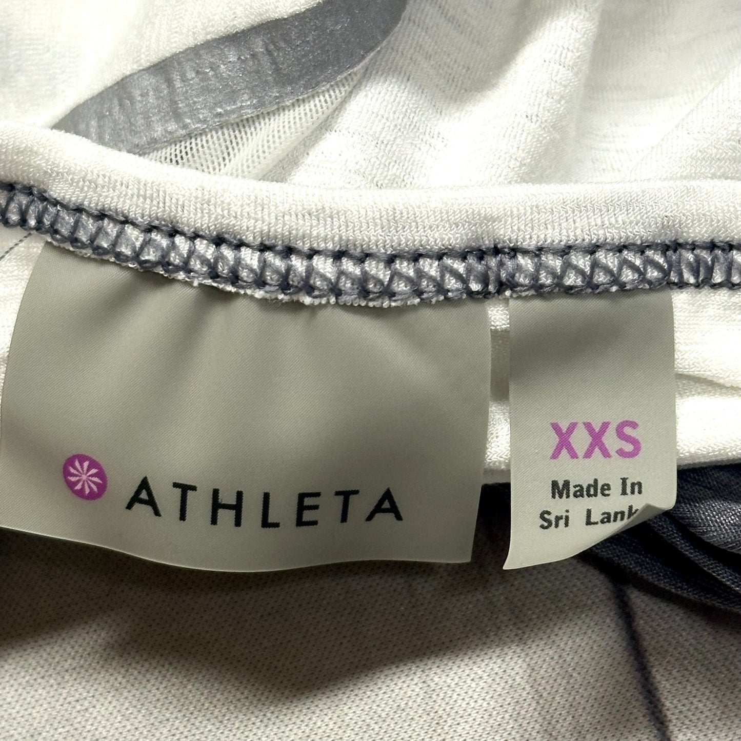 Athletic Tank Top By Athleta In Grey & White, Size: Xxs