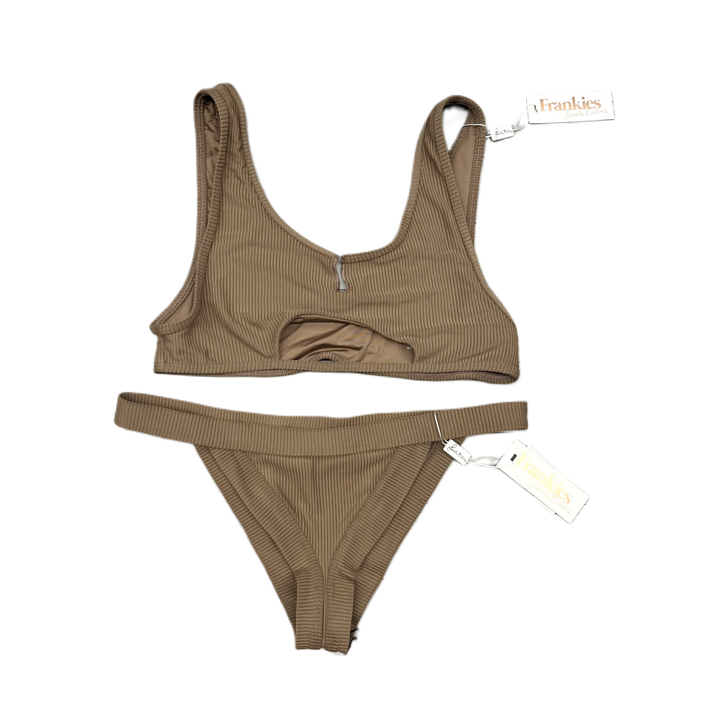 Swimsuit 2pc By Frankies Bikinis In Brown, Size: Xl