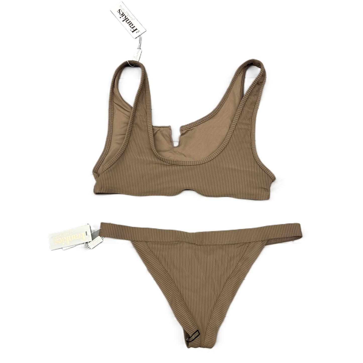 Swimsuit 2pc By Frankies Bikinis In Brown, Size: Xl