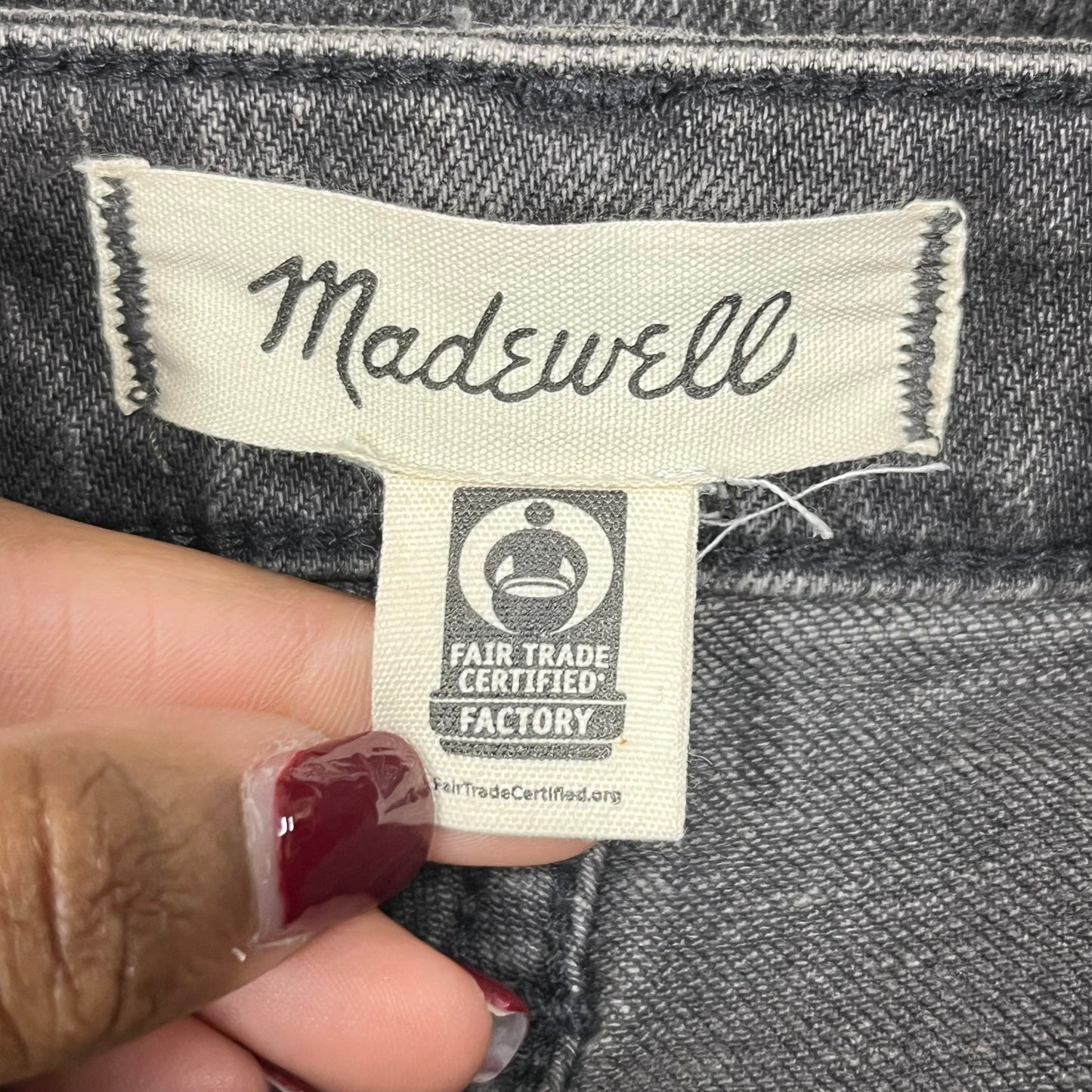 Jeans Boyfriend By Madewell In Black Denim, Size: 4