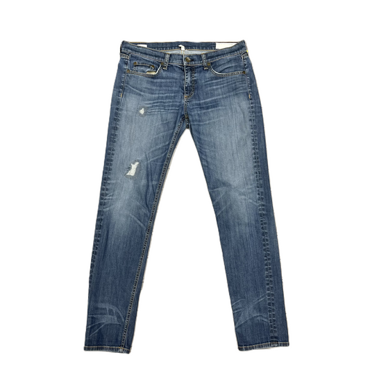 Jeans Skinny By Rag & Bones Jeans In Blue Denim, Size: 6