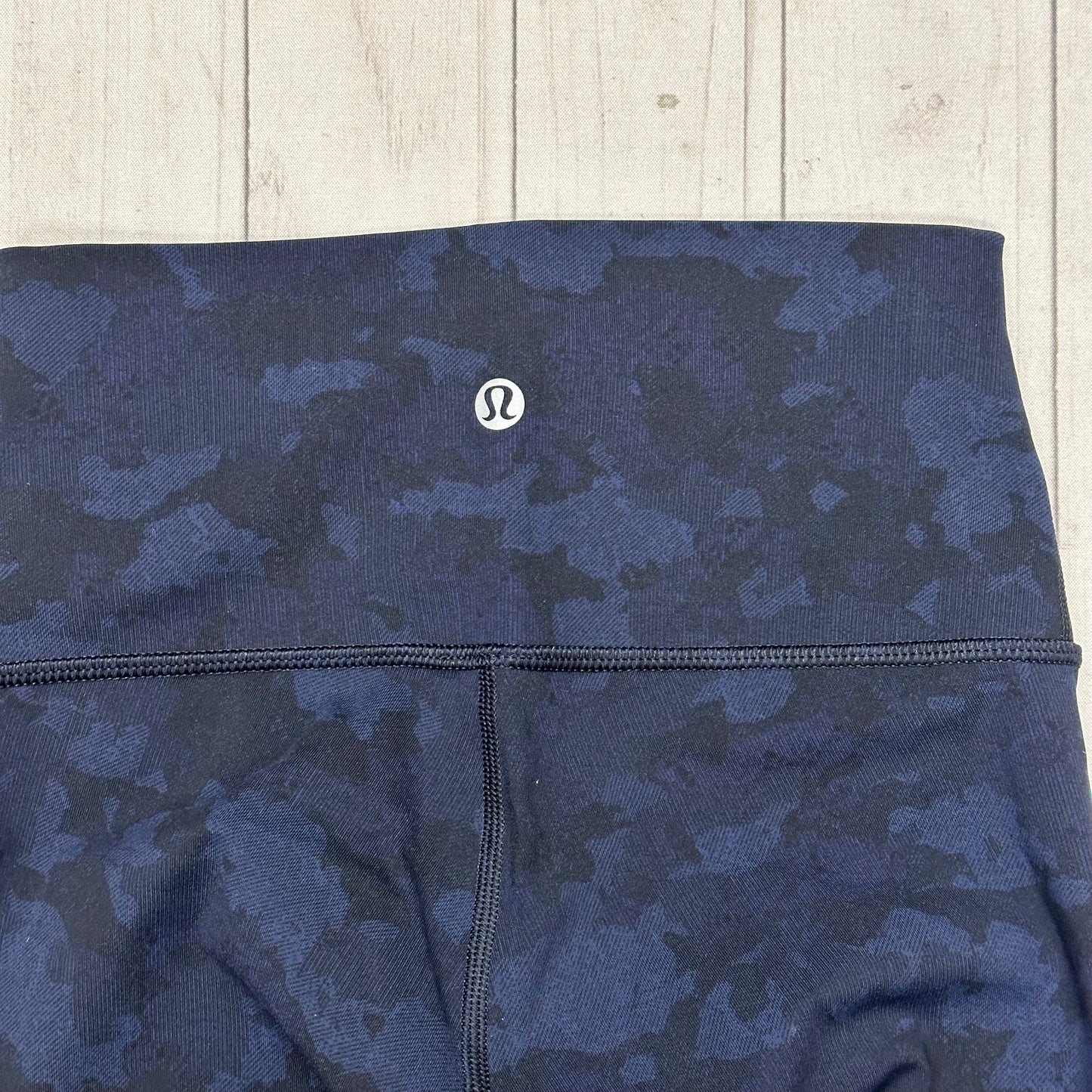 Athletic Leggings Capris By Lululemon In Black & Blue, Size: Xs