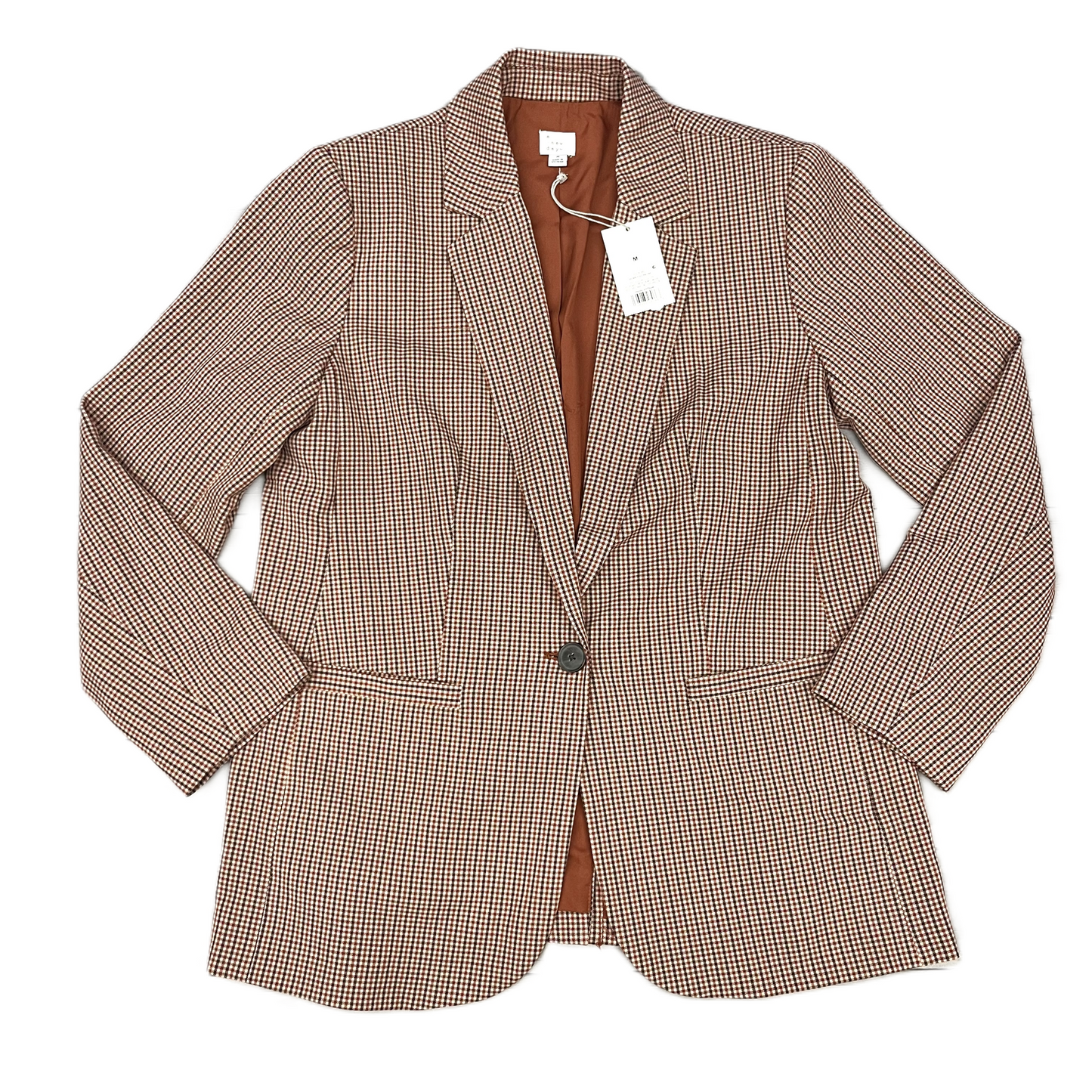 Blazer By A New Day In Brown & Red, Size: M