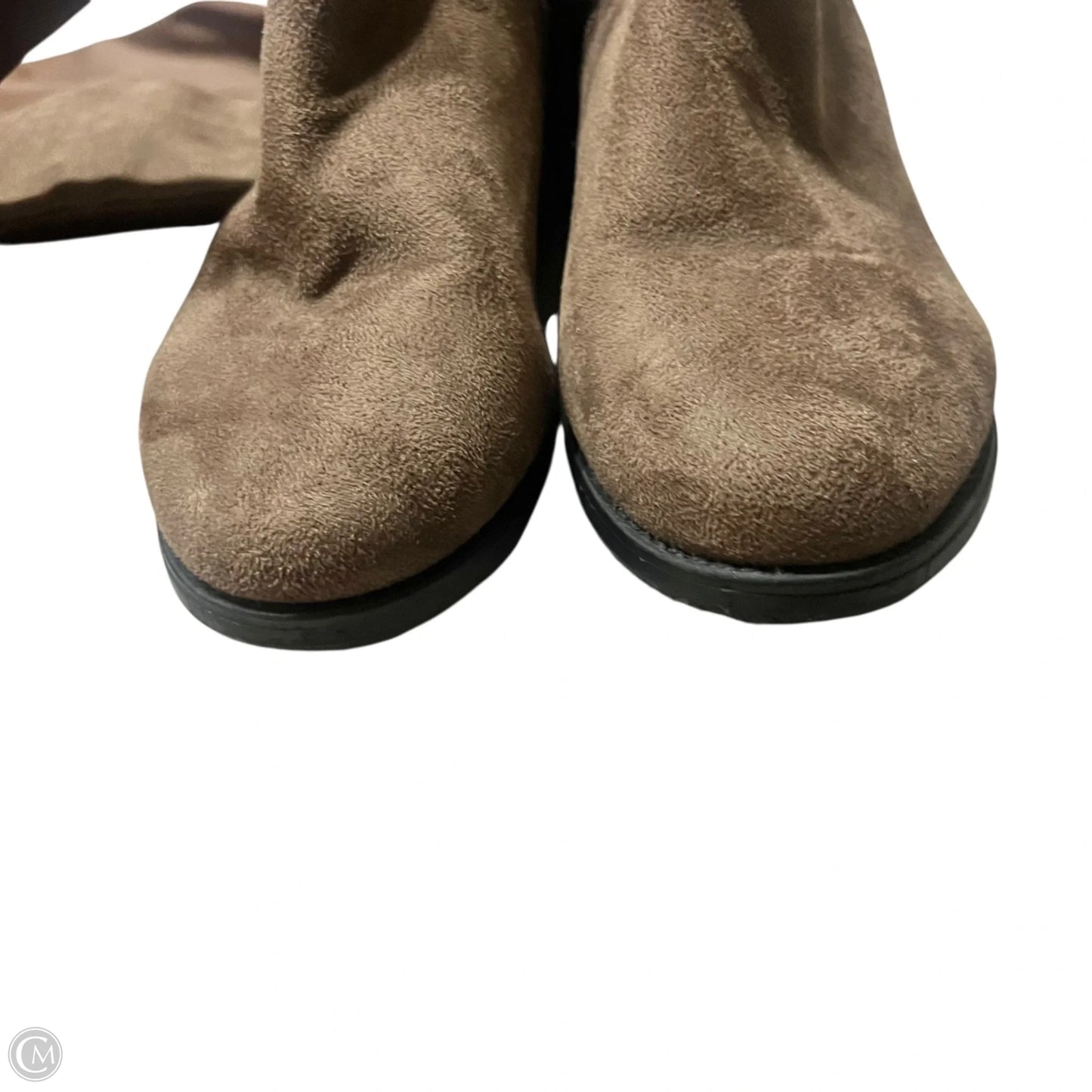 Boots Over-the-knee Flats By Top Moda In Brown, Size: 7.5