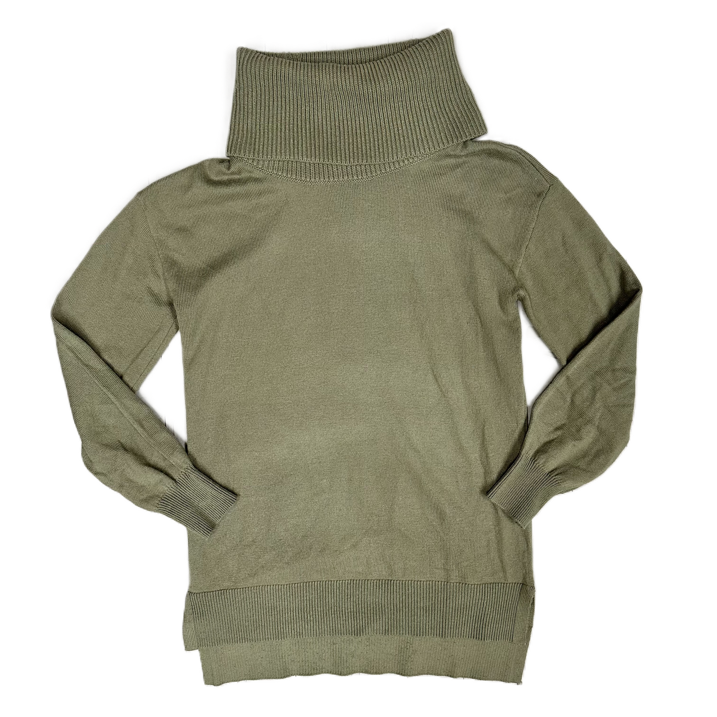 Top Long Sleeve Basic By Loft In Green, Size: Xxs