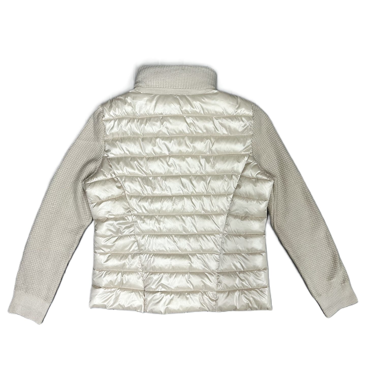 Jacket Puffer & Quilted By Calvin Klein In Cream, Size: L