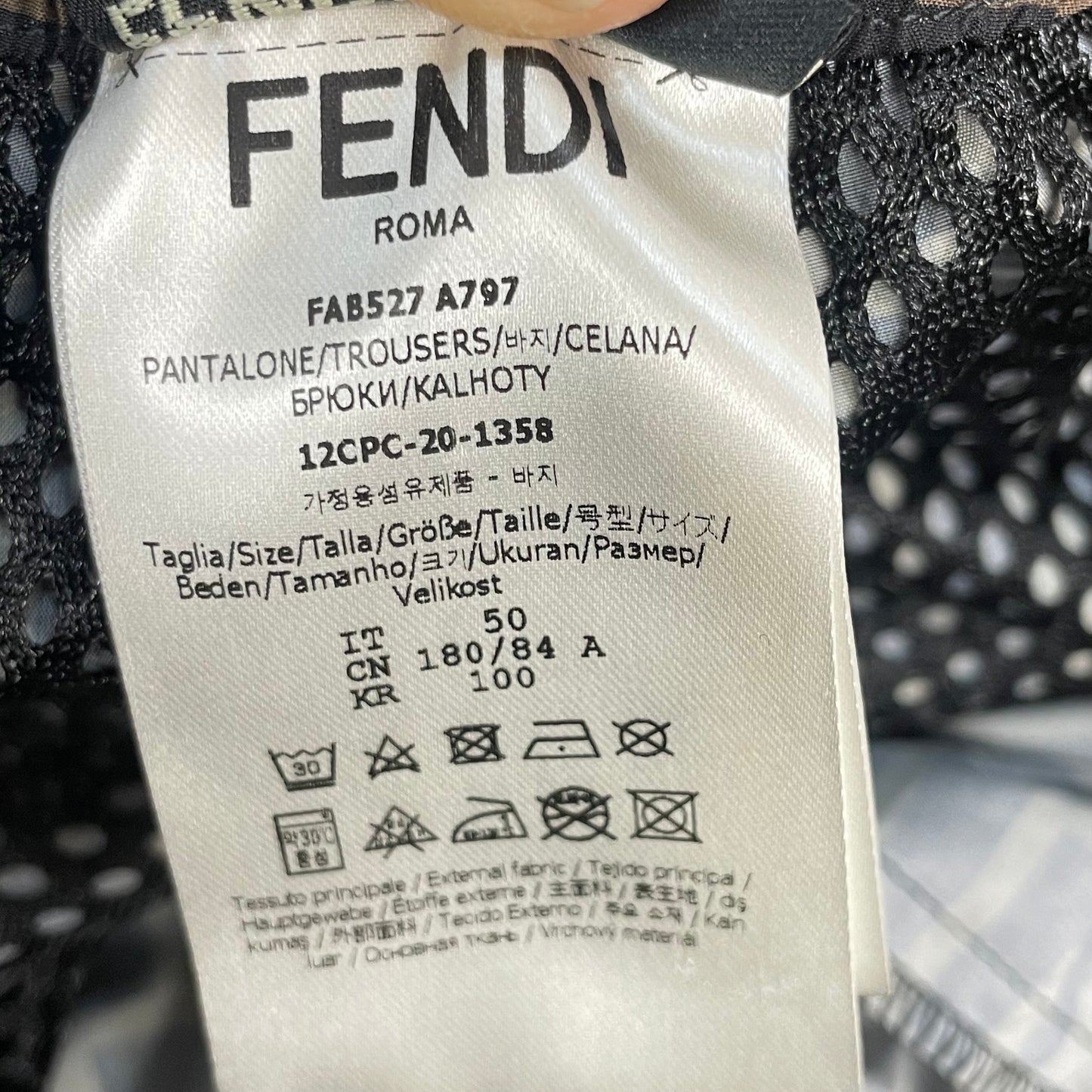 Pants Luxury Designer By Fendi  Size: L