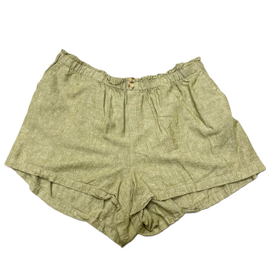 Green & Tan Shorts By Ava & Viv, Size: 3x