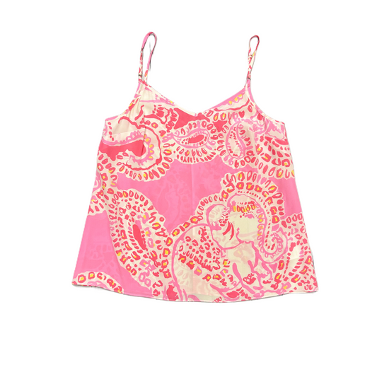 Pink & White Top Cami Designer By Lilly Pulitzer, Size: Xs