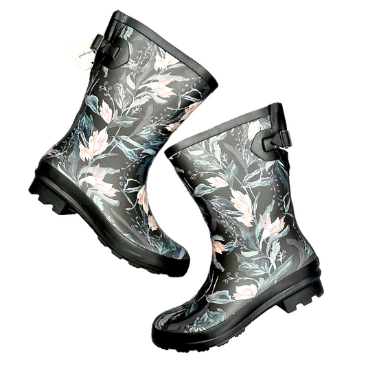 Boots Rain By A New Day In Floral Print, Size: 7