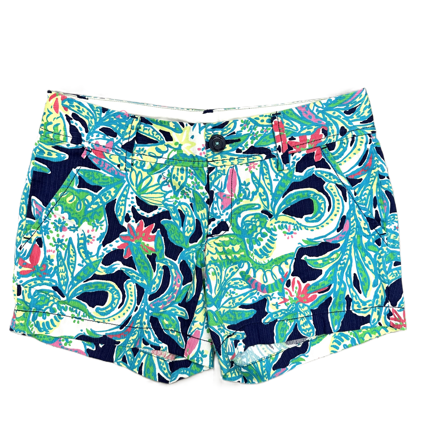 Shorts Designer By Lilly Pulitzer In Blue & Green, Size: 2