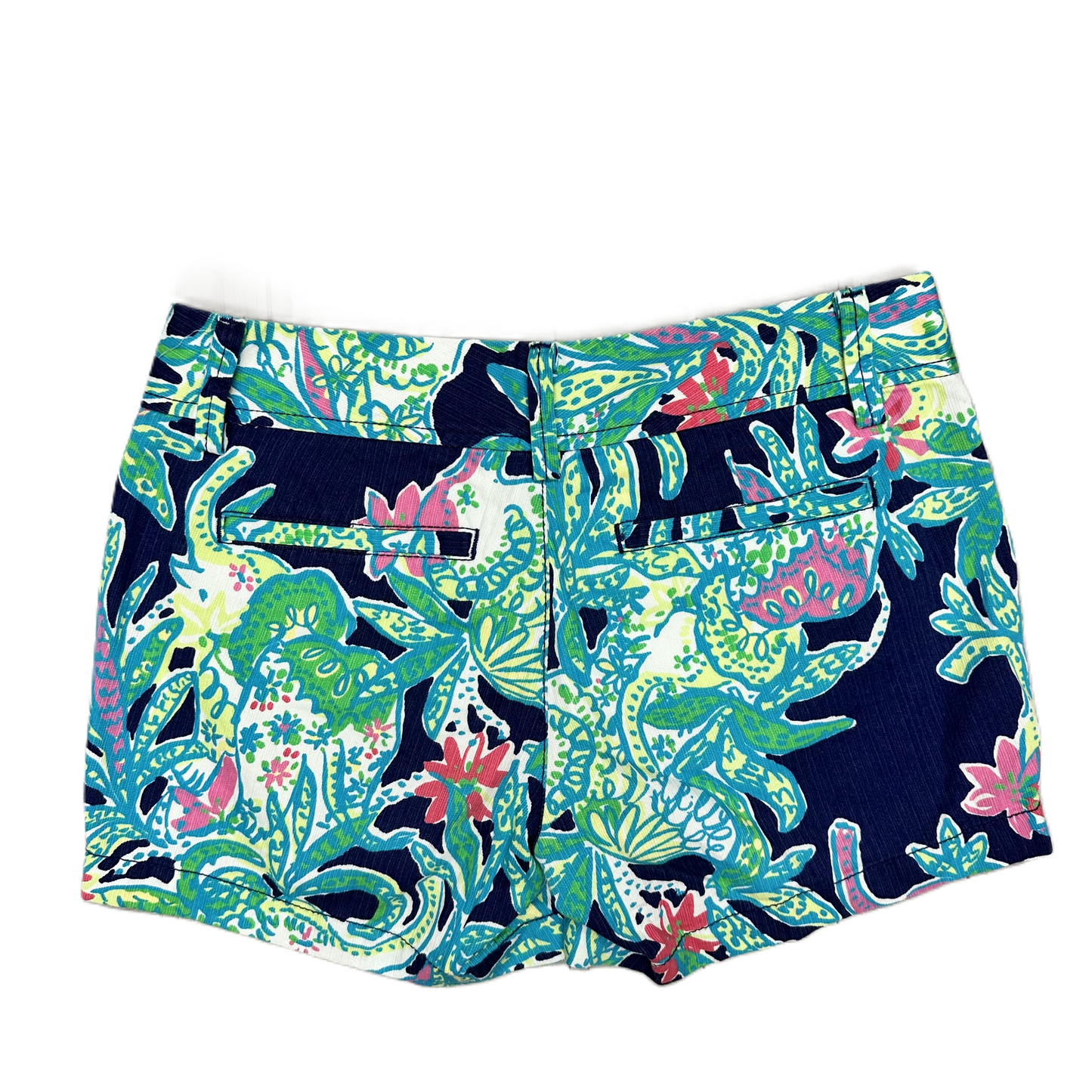 Shorts Designer By Lilly Pulitzer In Blue & Green, Size: 2