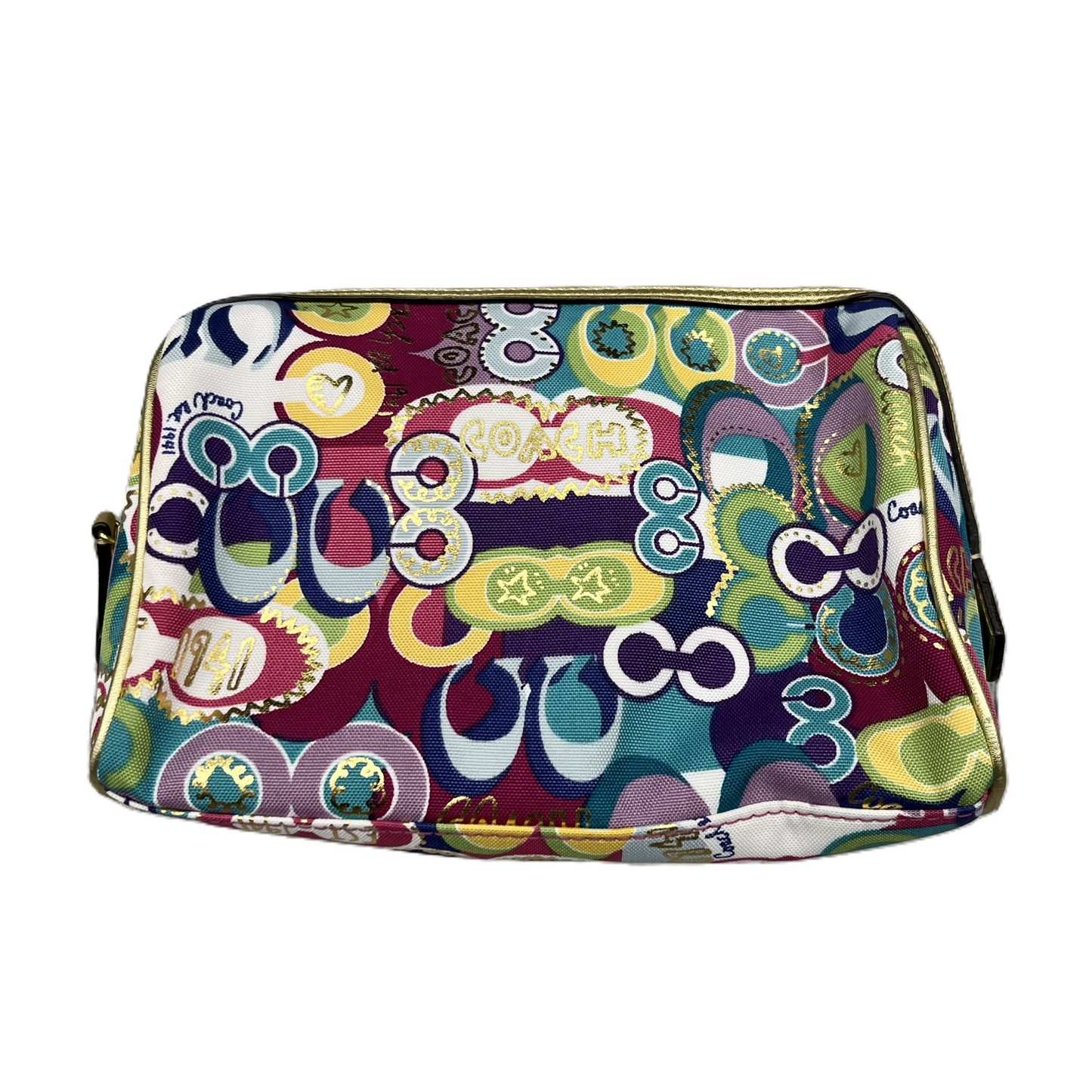 Makeup Bag Designer By Coach, Size: Large