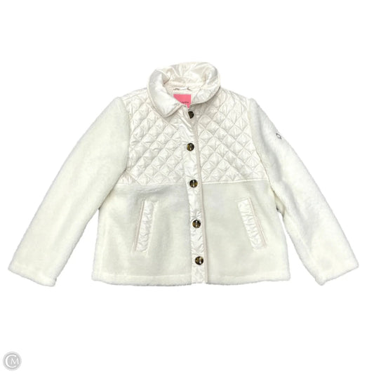 Jacket Designer By Kate Spade In Cream, Size: L