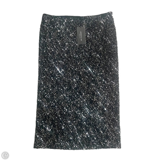 Skirt Designer By Lafayette 148 In Black & Silver, Size: 4