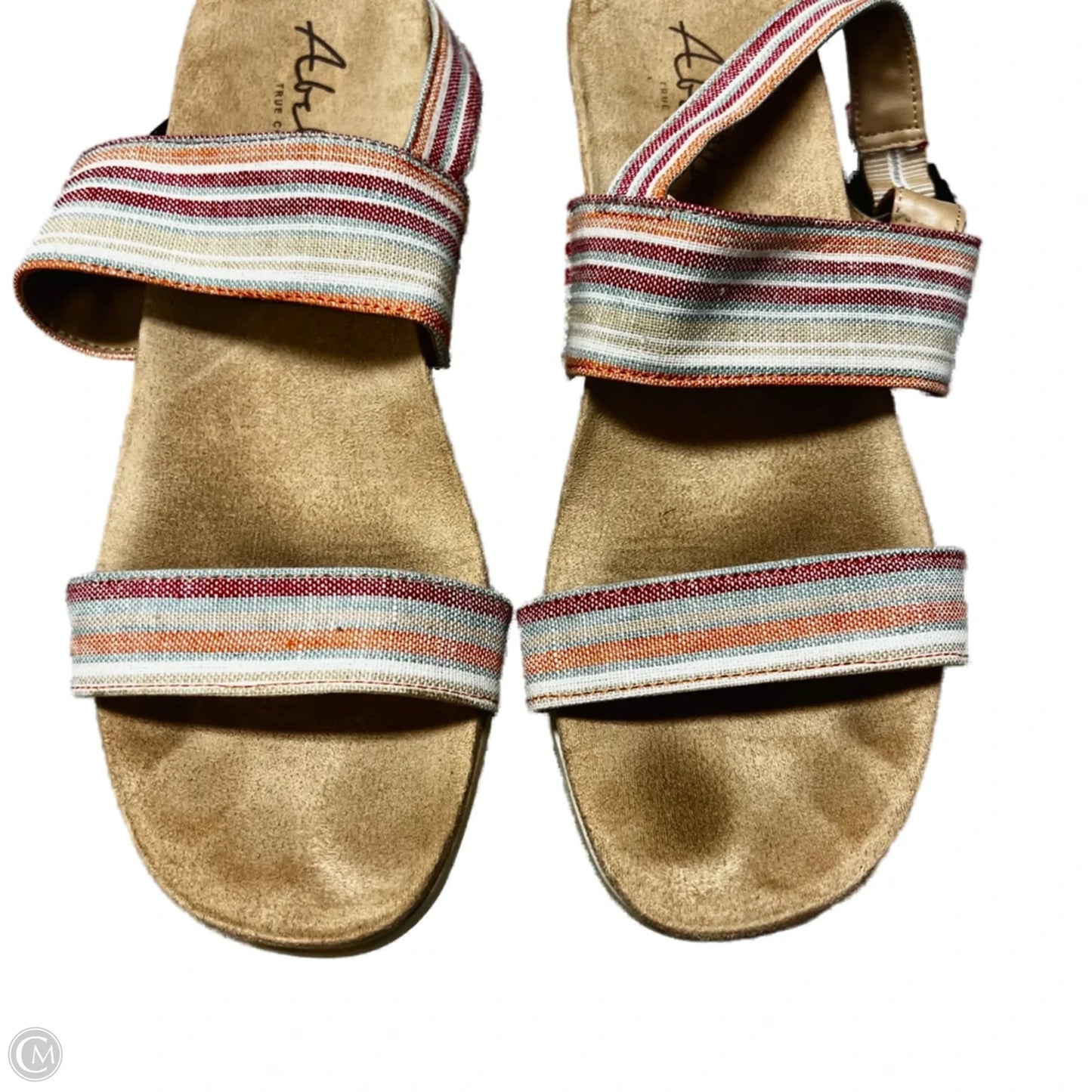 Shoes Heels Wedge By A Bella In Blue & Red, Size: 7