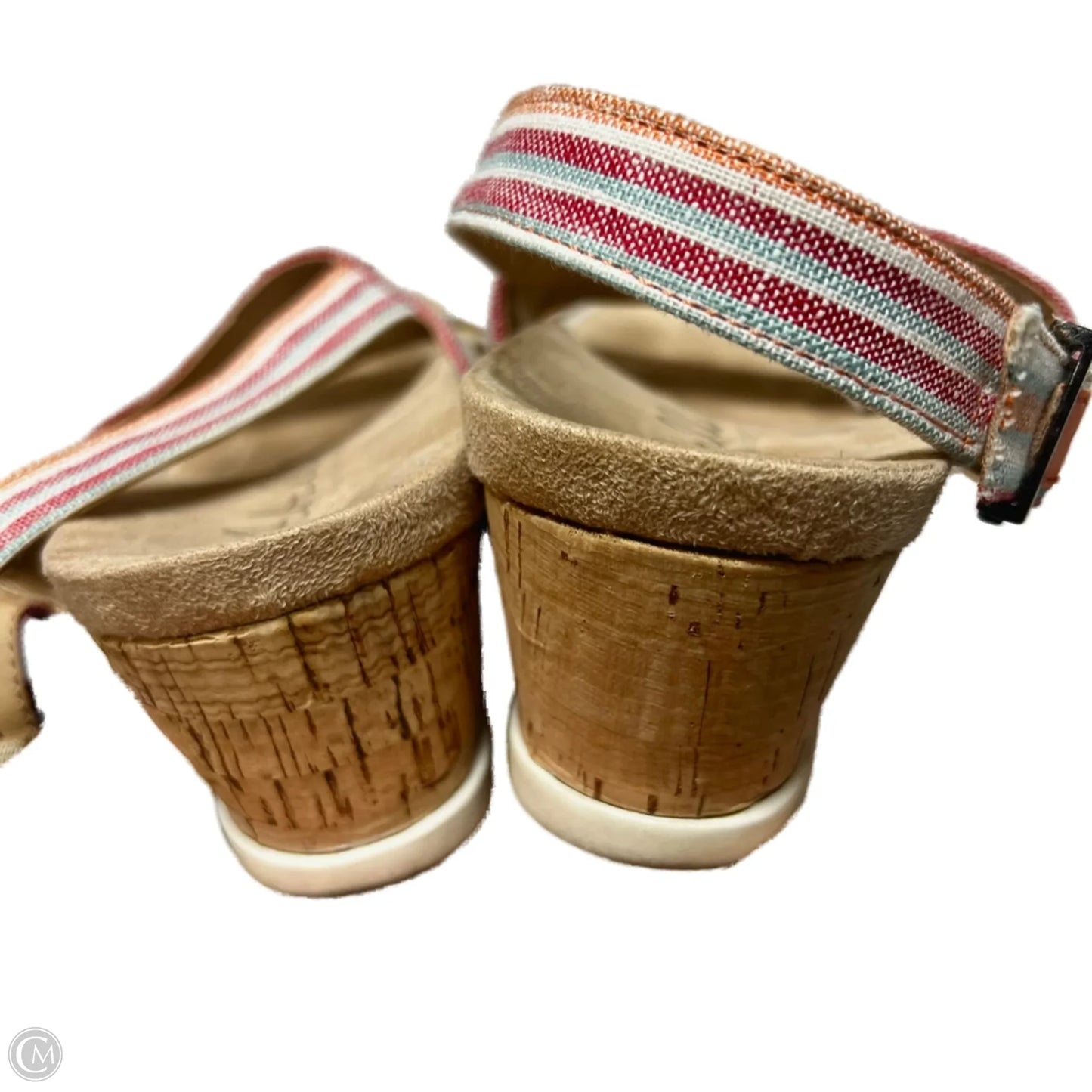 Shoes Heels Wedge By A Bella In Blue & Red, Size: 7