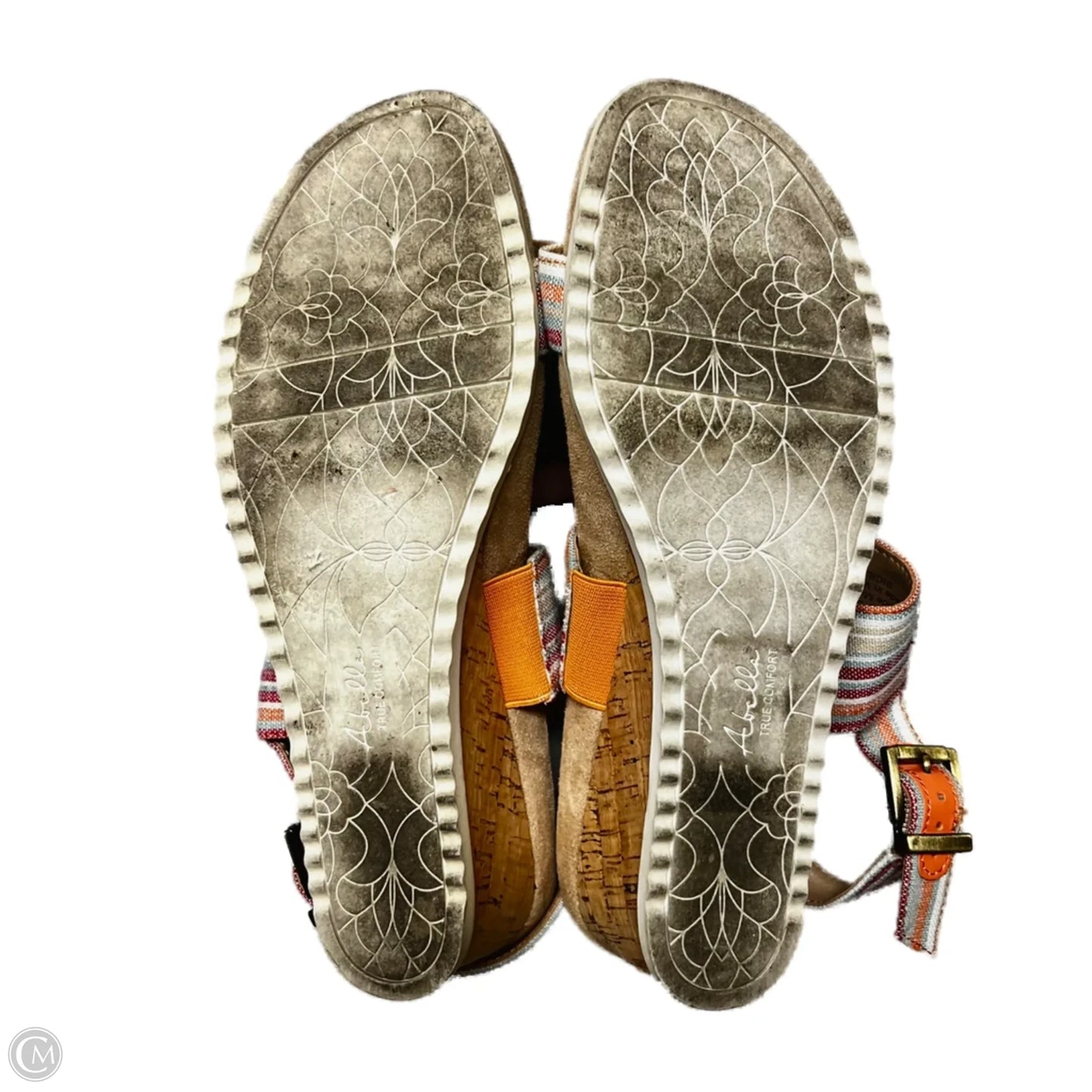 Shoes Heels Wedge By A Bella In Blue & Red, Size: 7