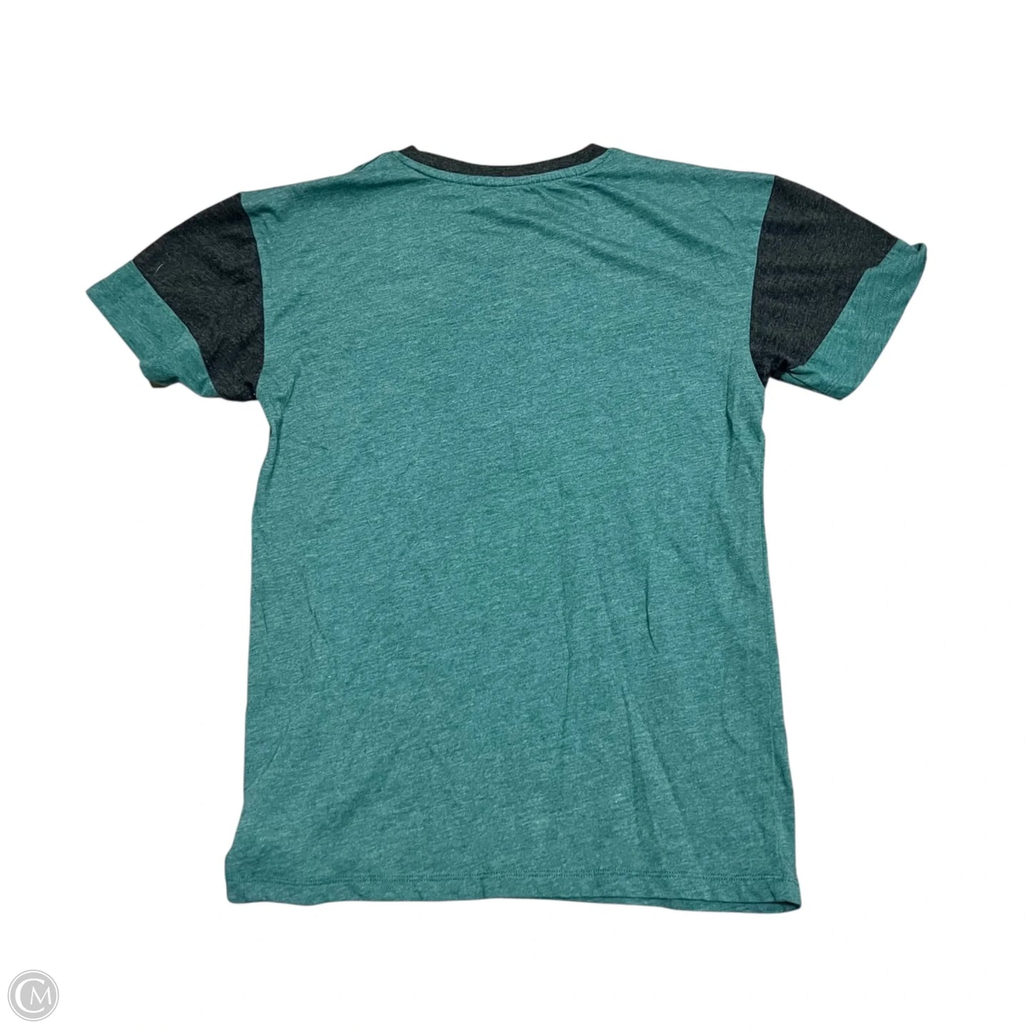 Top Short Sleeve By Nfl In Black & Green, Size: M
