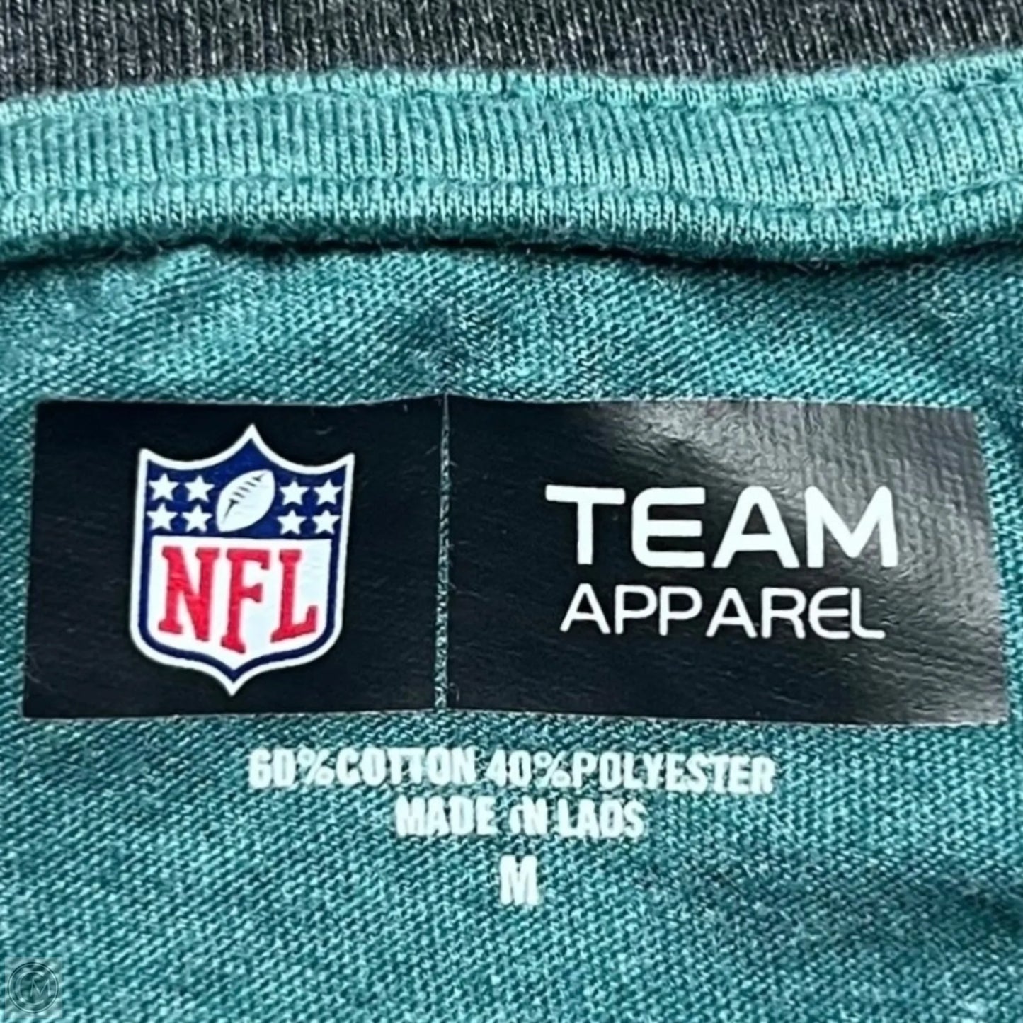 Top Short Sleeve By Nfl In Black & Green, Size: M