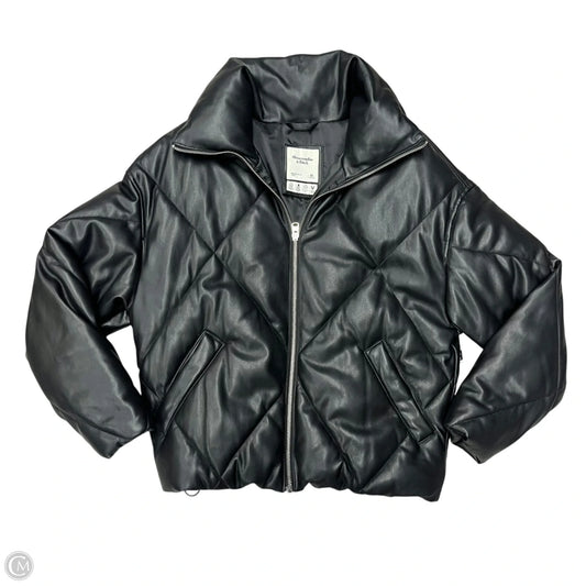 Jacket Puffer & Quilted By Abercrombie And Fitch In Black, Size: Xs