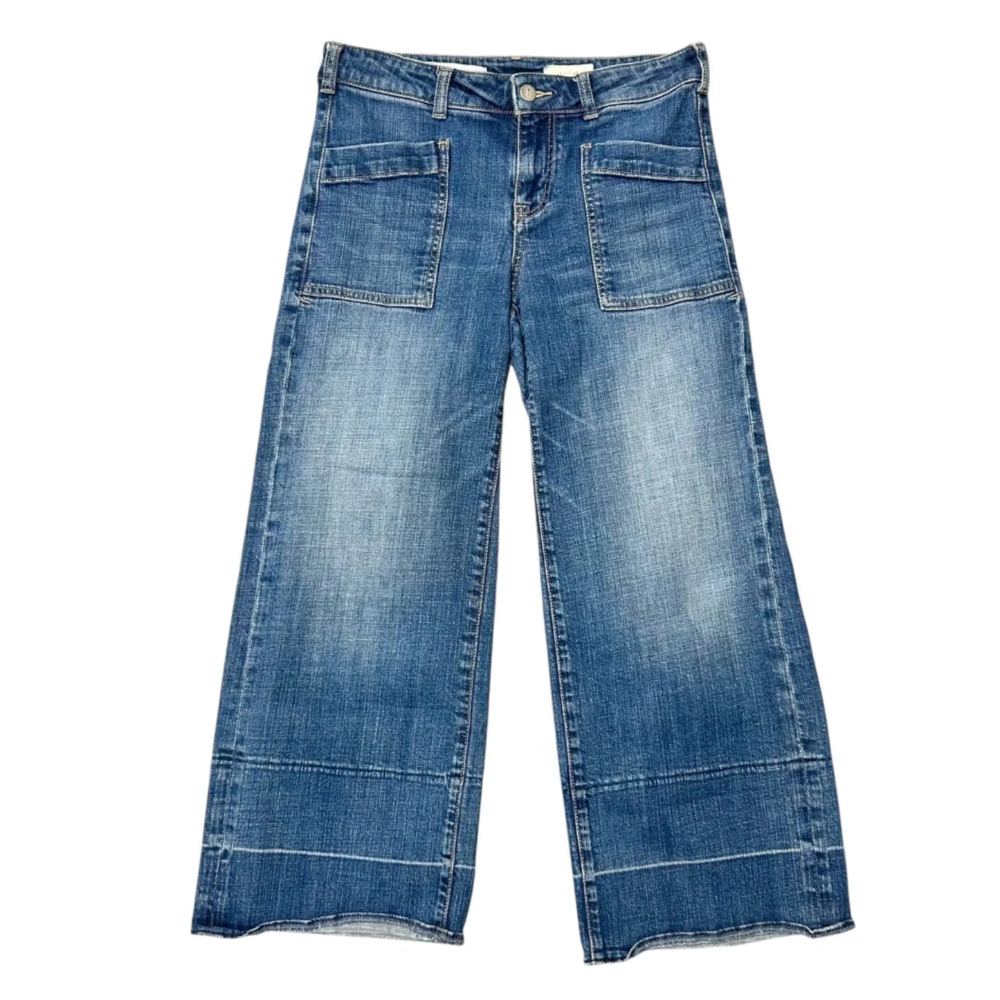 Jeans Cropped By Pilcro In Blue Denim, Size: 6