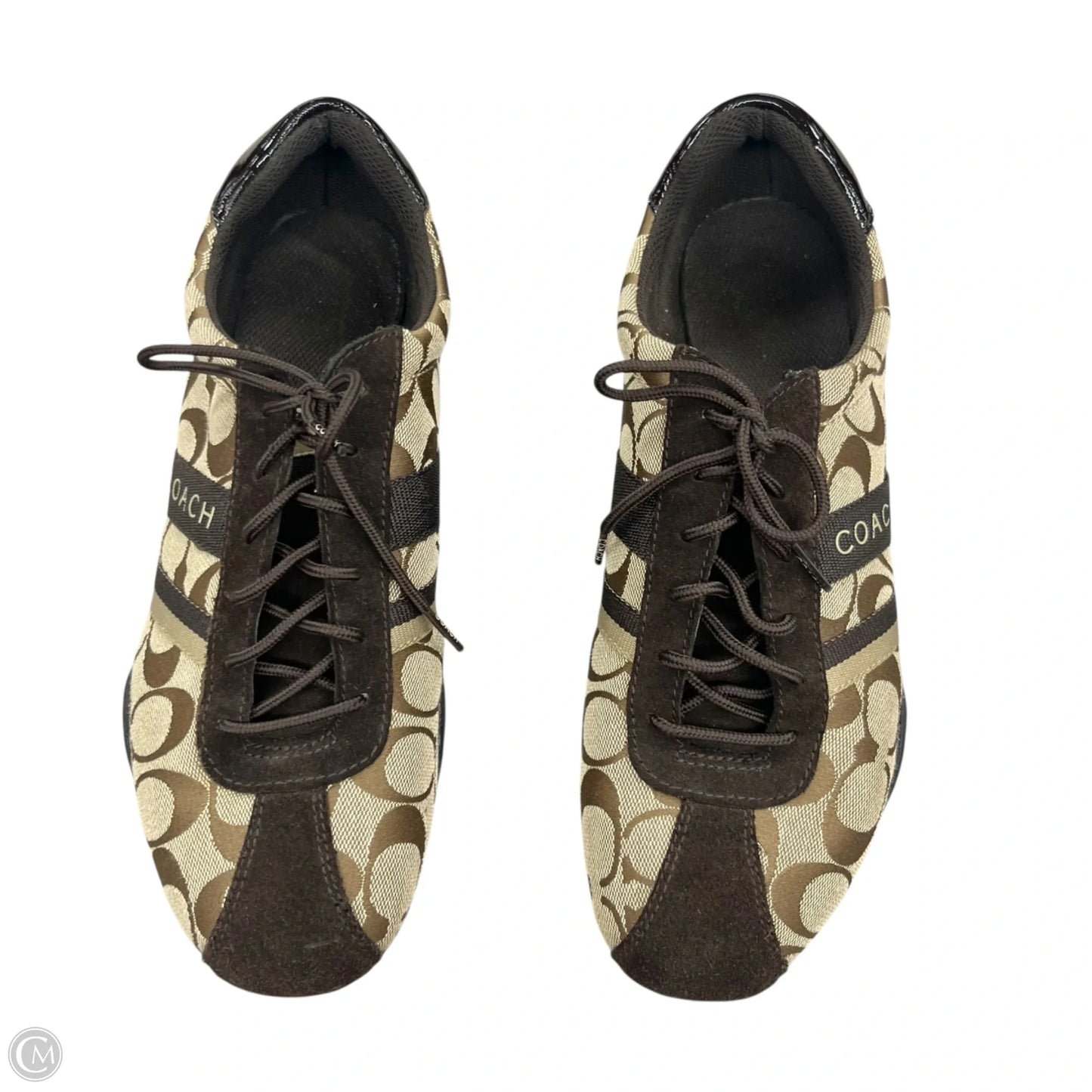 Shoes Designer By Coach In Brown & Tan, Size: 11