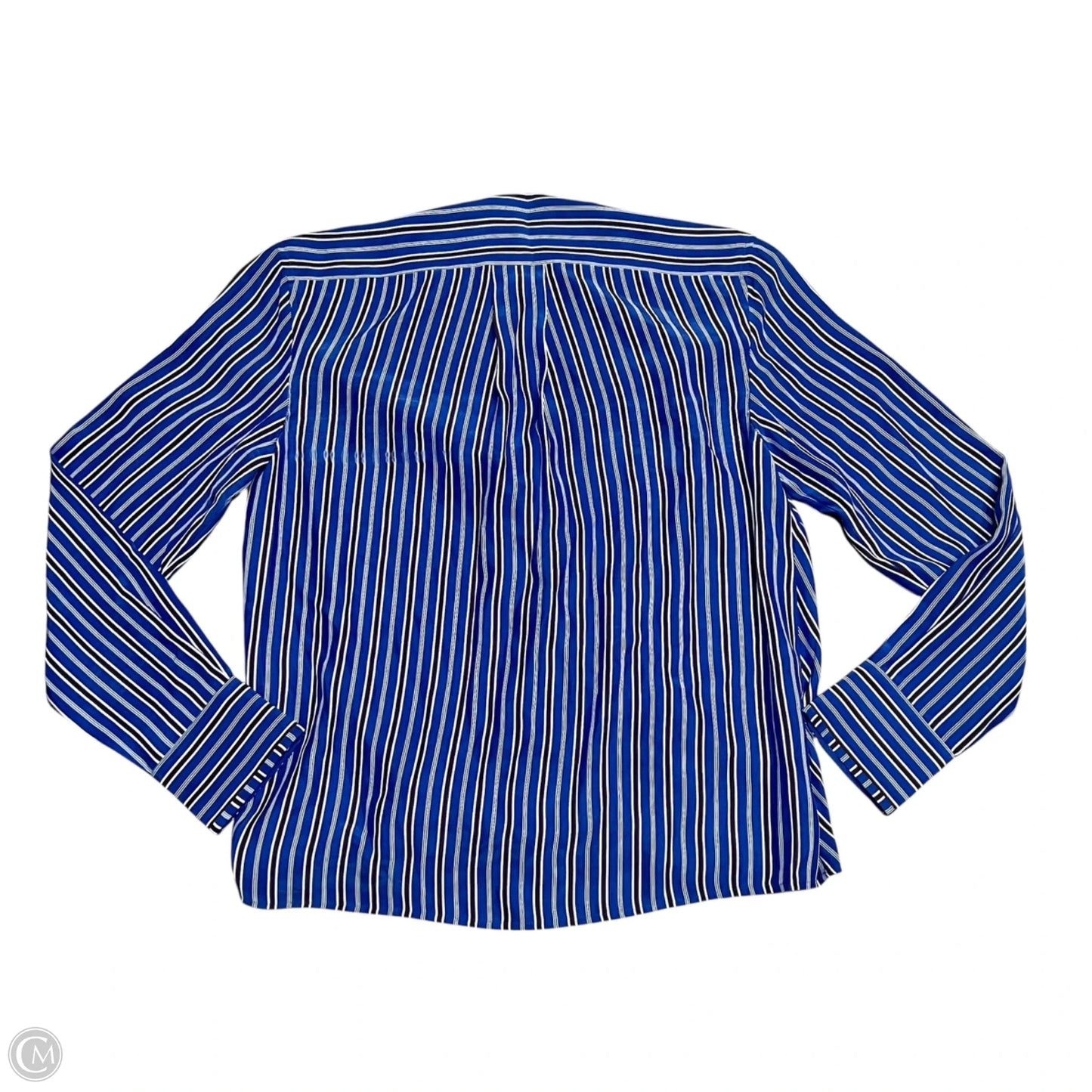 Top Long Sleeve By Rag And Bone In Blue & Red & White, Size: M