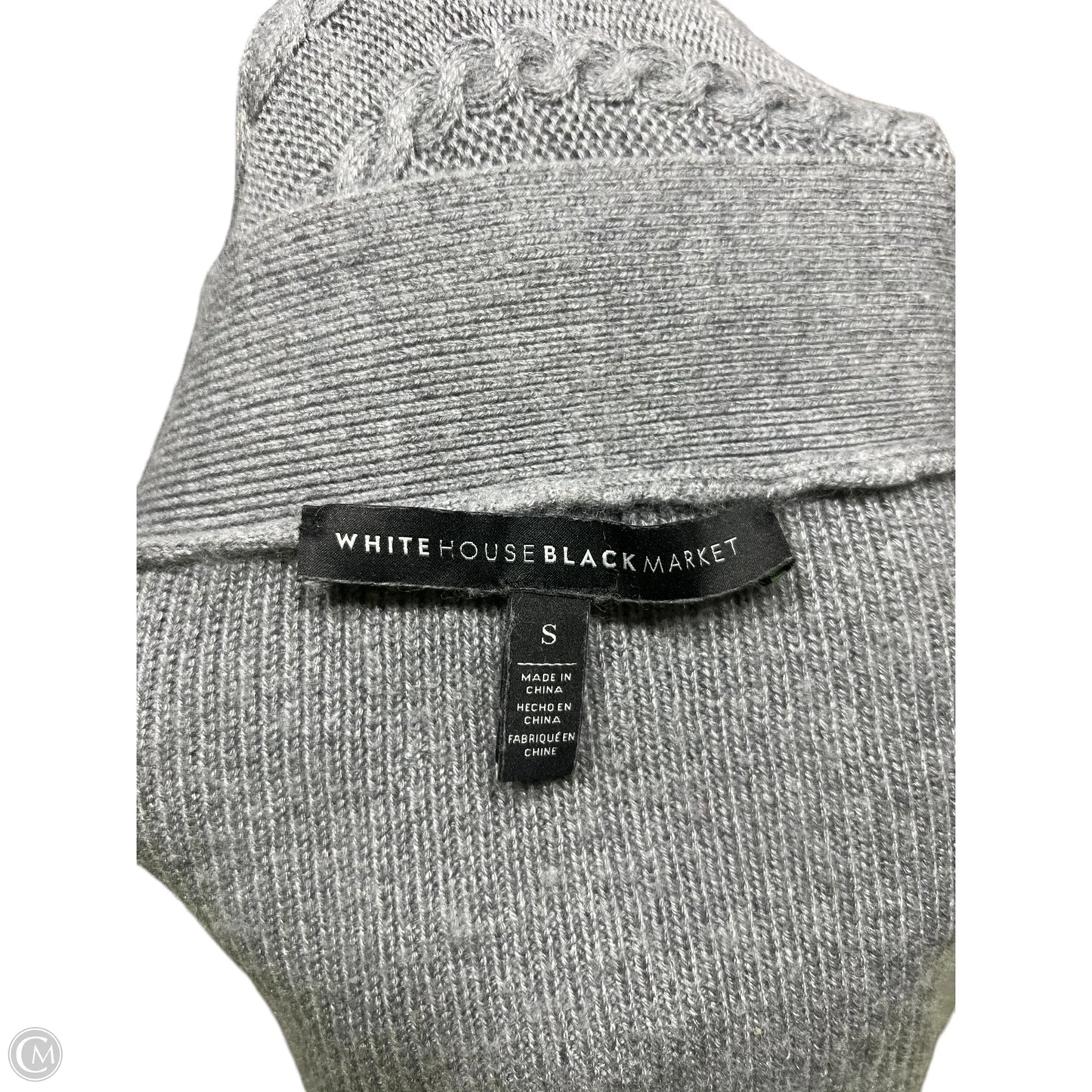 Sweater Cardigan By White House Black Market In Grey, Size: S