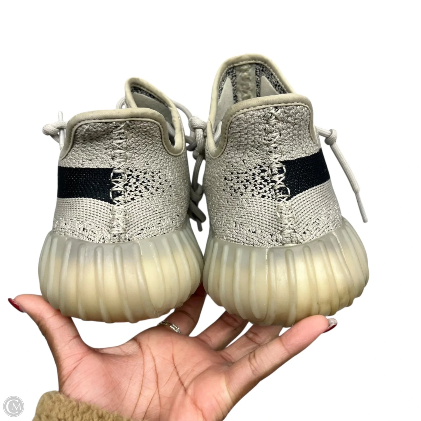 Shoes Luxury Designer By Yeezy In Taupe, Size: 10