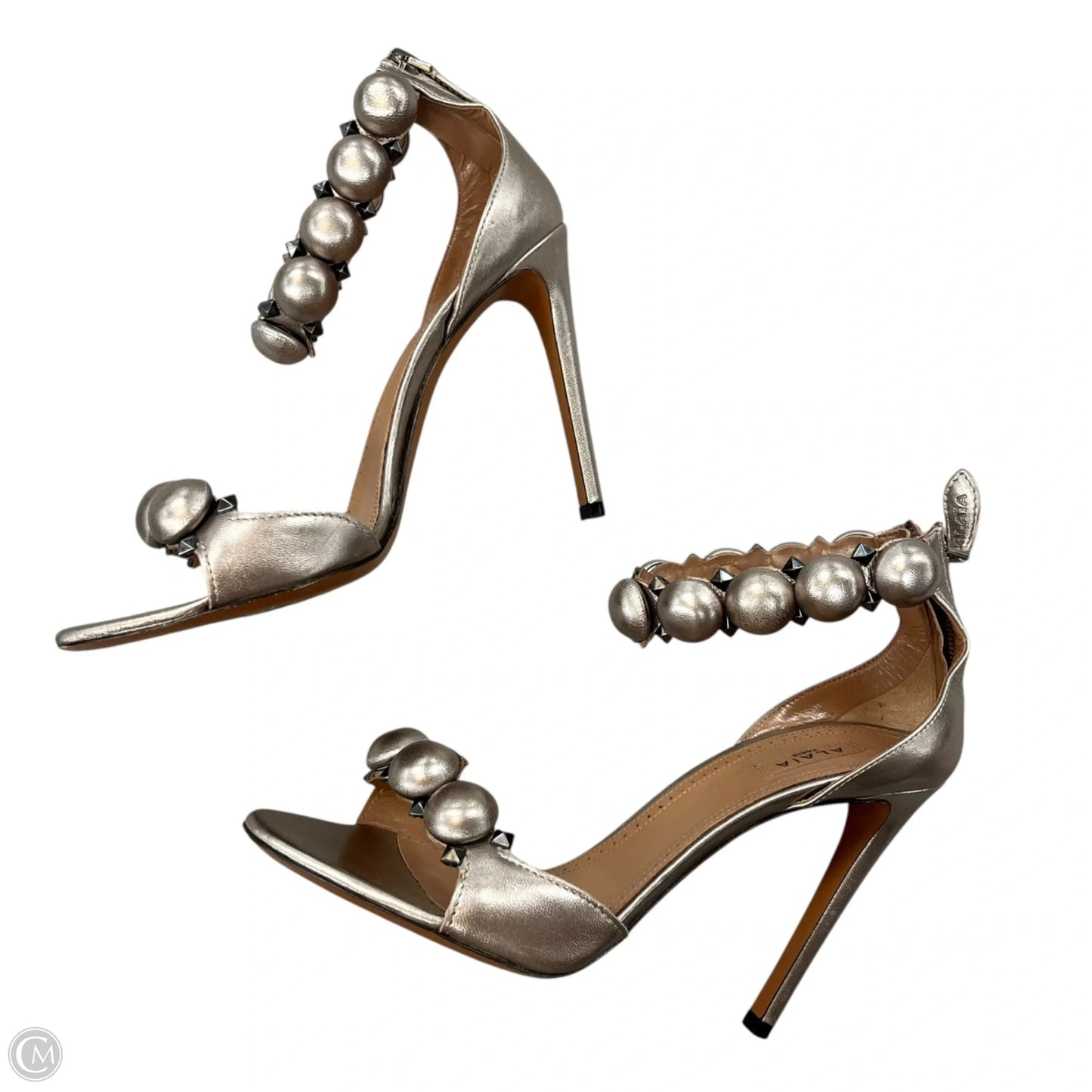 Shoes Designer By Alaia In Taupe, Size: 8