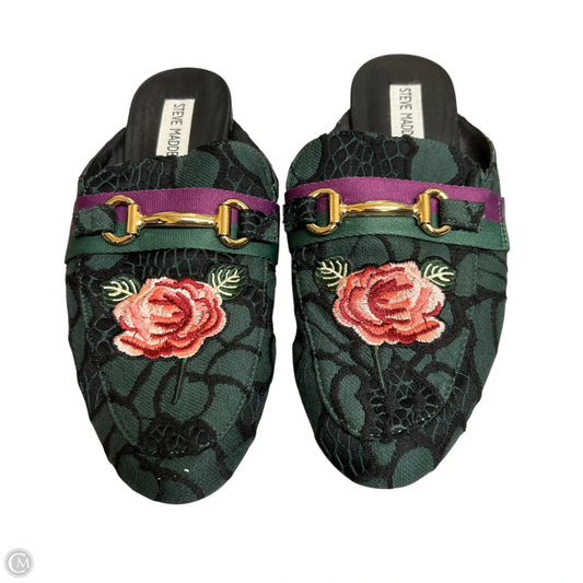 Shoes Flats By Steve Madden In Green & Pink, Size: 7