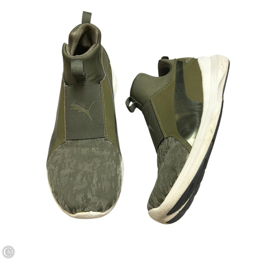 Shoes Athletic By Puma In Green, Size: 7.5
