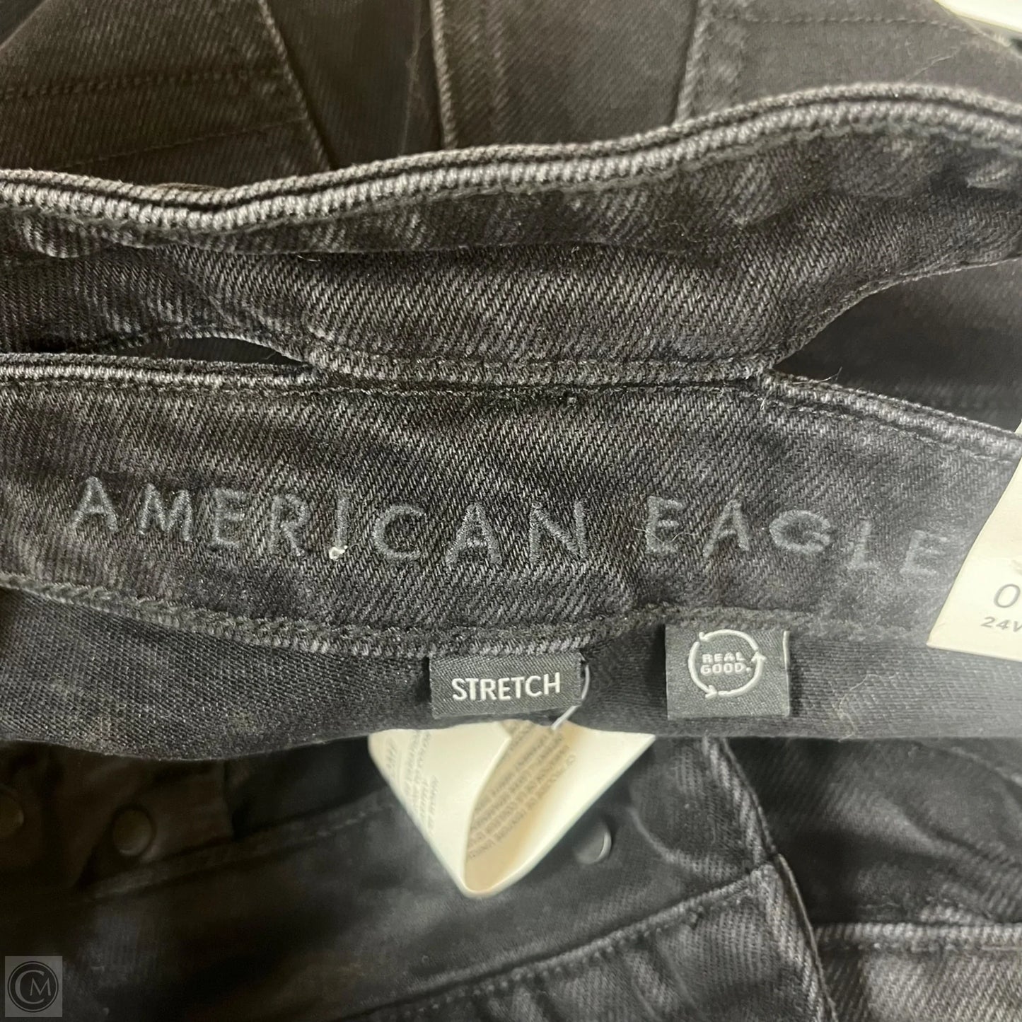 Jeans Wide Leg By American Eagle In Black, Size: 00