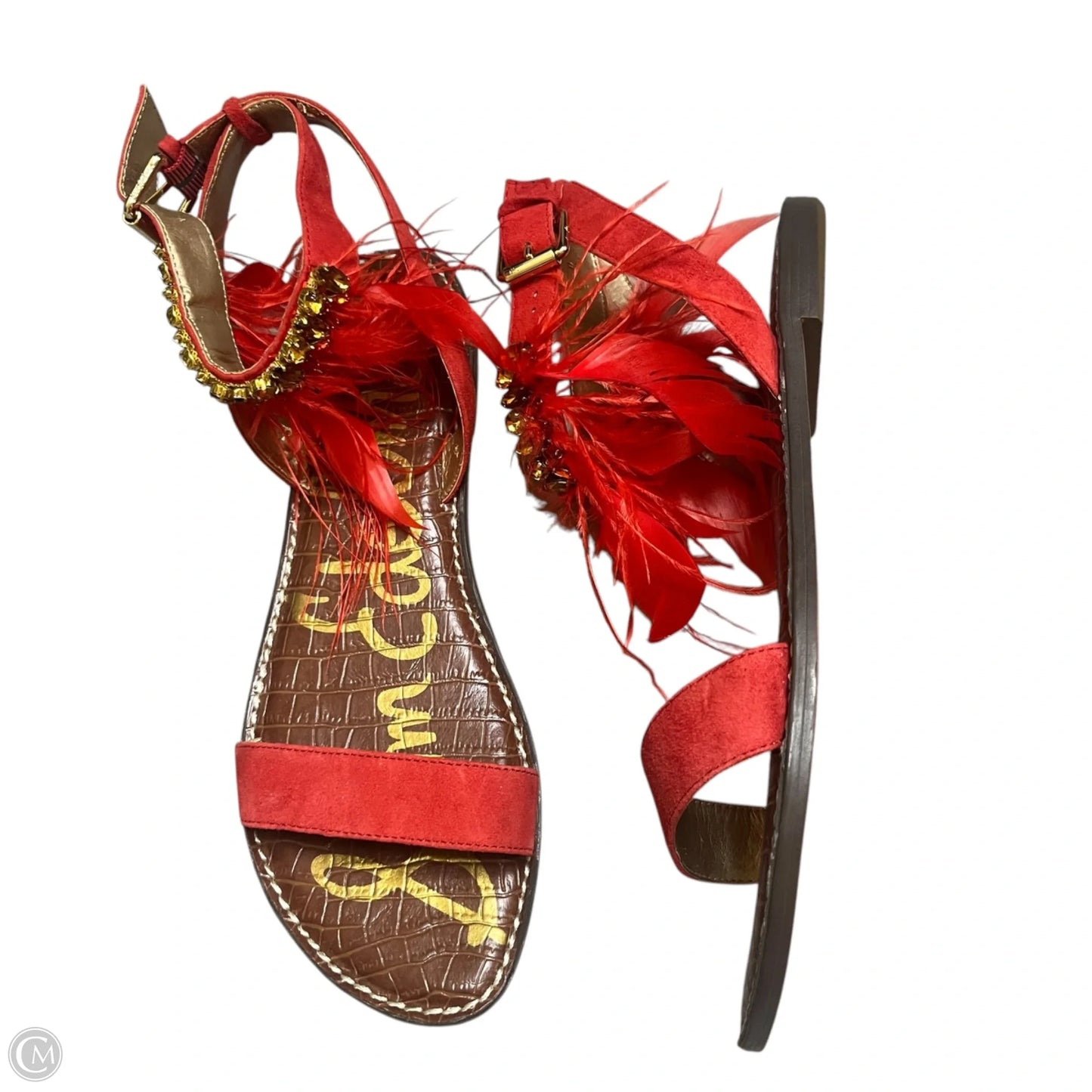 Shoes Flats By Sam Edelman In Red & Yellow, Size: 11