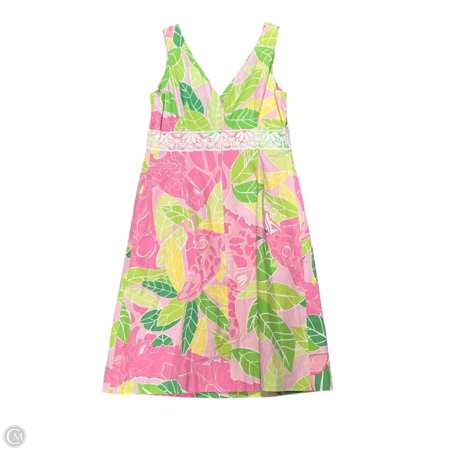 Dress Designer By Lilly Pulitzer In Pink & Yellow, Size: S