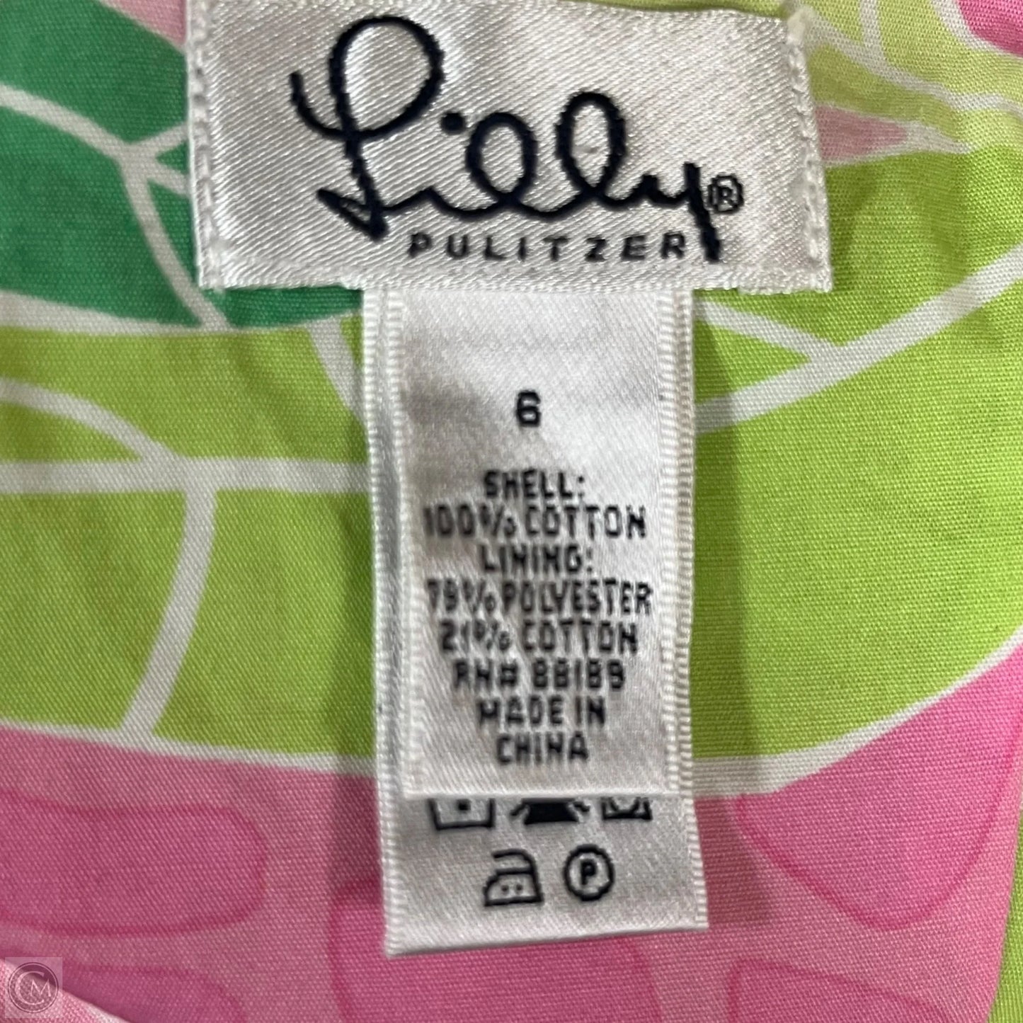 Dress Designer By Lilly Pulitzer In Pink & Yellow, Size: S