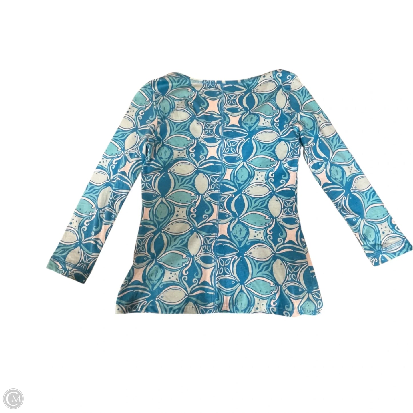 Top Long Sleeve Designer By Lilly Pulitzer In Blue, Size: Xs