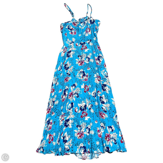Dress Casual Maxi By Zara In Blue & Pink, Size: Xxl