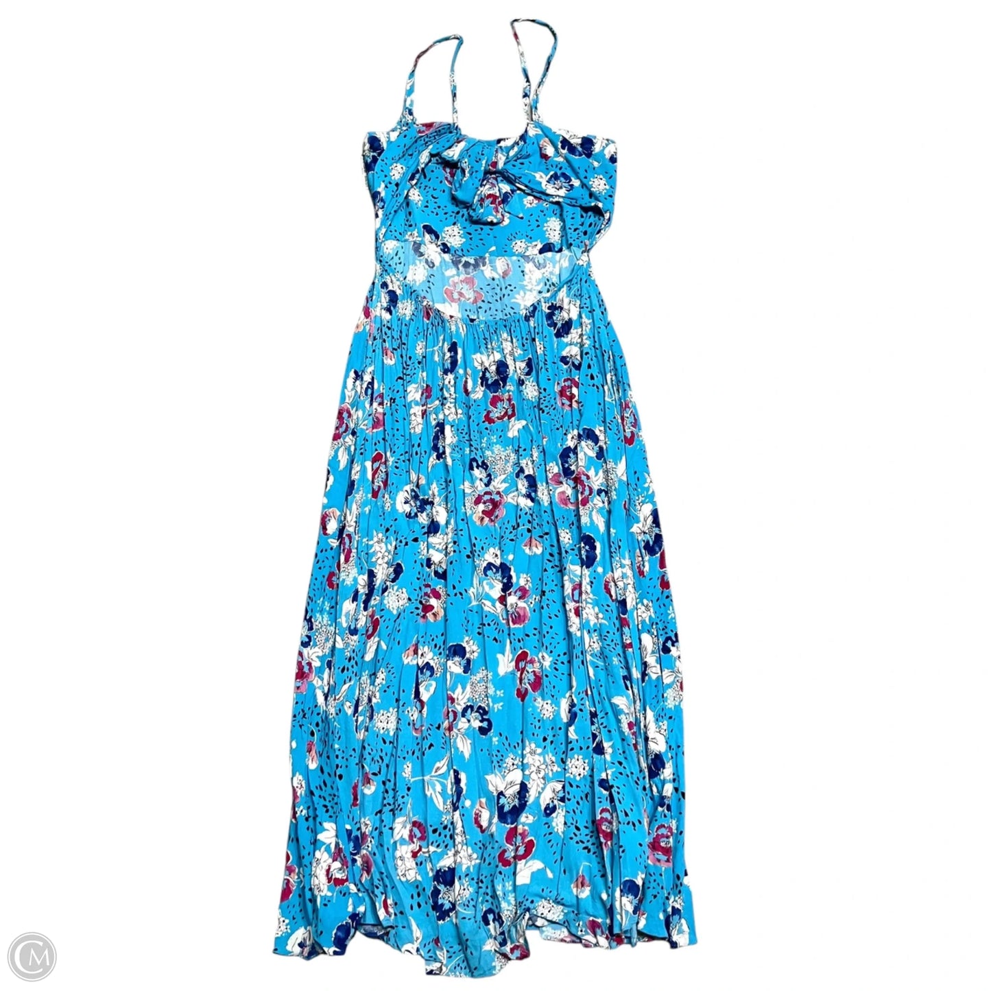 Dress Casual Maxi By Zara In Blue & Pink, Size: Xxl