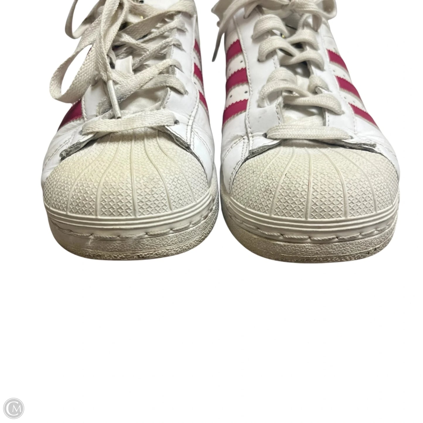 Shoes Sneakers By Adidas In Pink & White, Size: 6