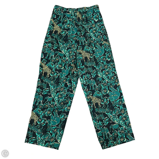 Pants Designer By Lilly Pulitzer In Green & Yellow, Size: M