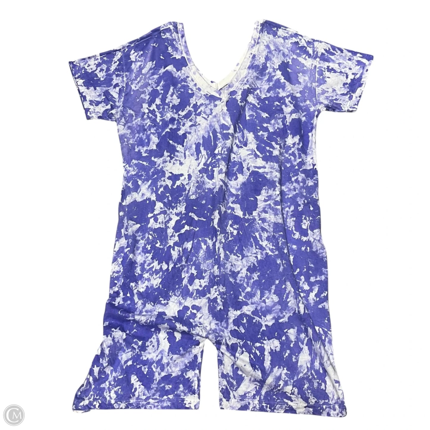 Romper By Mellow Mail In Purple & White, Size: Osfm