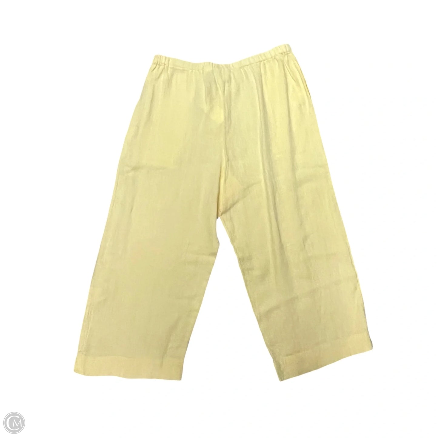 Pants Linen By Chicos In Yellow, Size: L